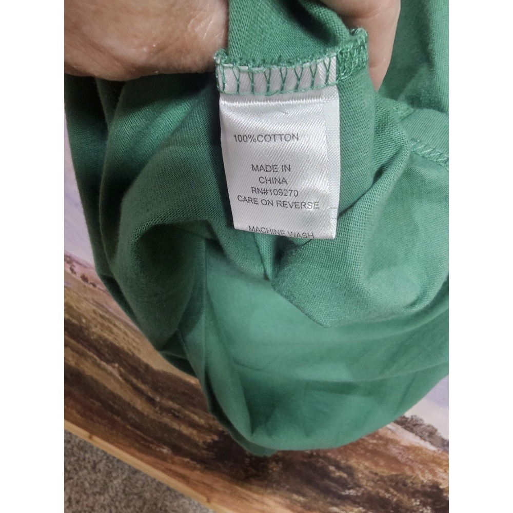 The Black Dog Polo Shirt Mens XL  Green Pique Embroidered Dog Logo - Picture 10 of 10